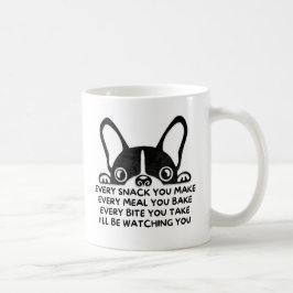 Caneca De Café Francês Bulldog Engraçado Vendo Você Invadir Parod