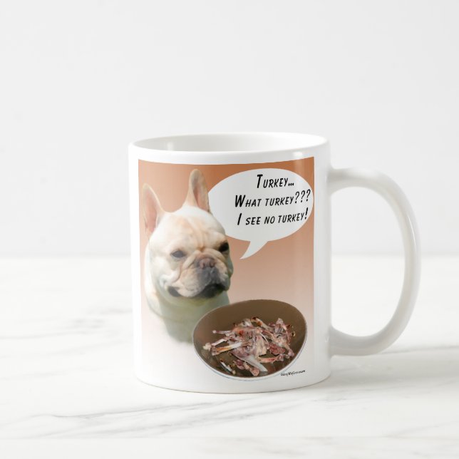 Caneca De Café Francês Bulldog Turquia (Direita)
