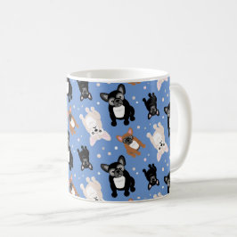 Caneca De Café Francês Cólvora Francês Francês Blue Custom