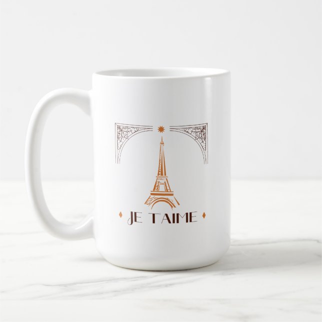 Caneca De Café Francês Eu Te Amo Coffee Mug (Esquerda)