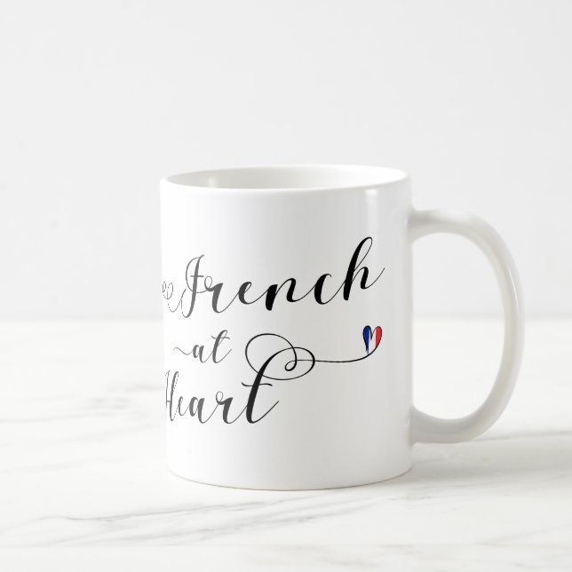 Caneca De Café Francês No Coração, França (Direita)