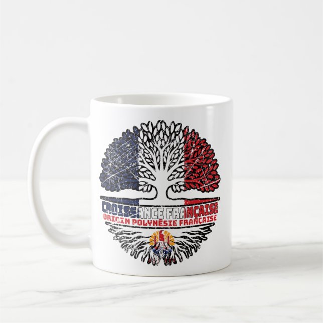 Caneca De Café Francês Polinésia Francesa Polinésia Francesa Fran (Esquerda)