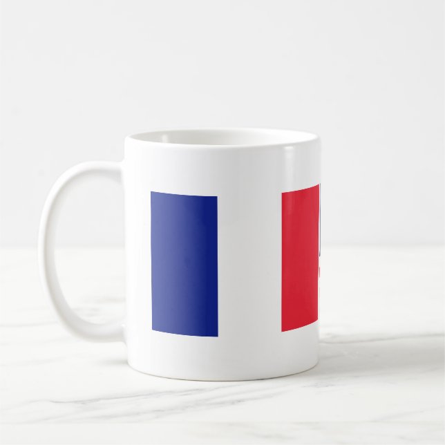 Caneca de café francesa da amizade da bandeira (Esquerda)