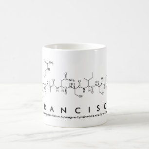 Caneca De Café Francisca peptide nome mug