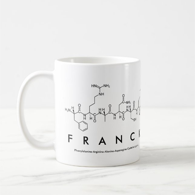 Caneca De Café Franck peptide nome mug (Esquerda)