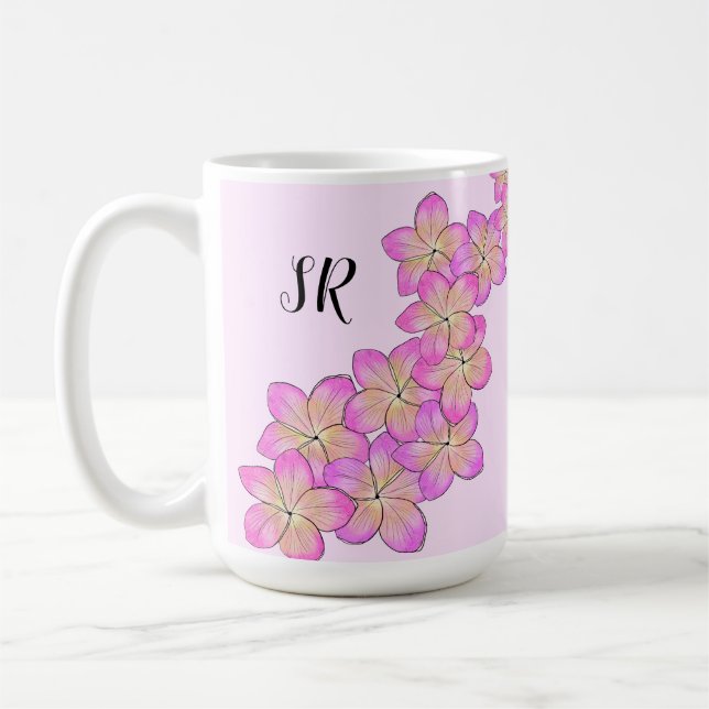 Caneca De Café Frangipani Personalizado (Esquerda)