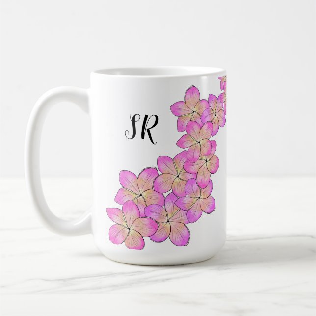 Caneca De Café Frangipani Personalizado (Esquerda)