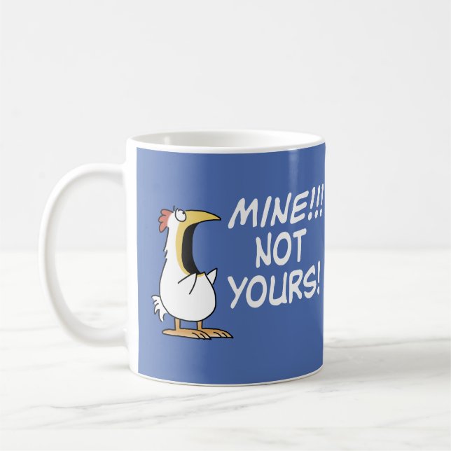Caneca De Café Frango Boynton Meu Não Seu (Esquerda)