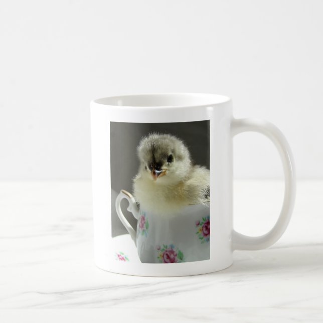 Caneca De Café Frango Cochin Azul (Direita)