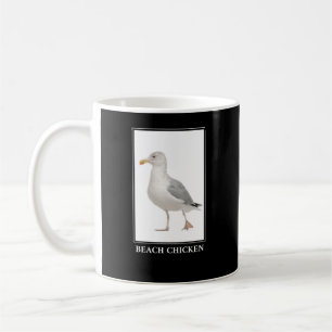 Caneca De Café Frango de Praia - Humor do Caveira