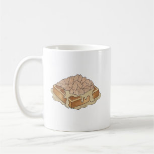Caneca De Café Frango e Waffles, Comida Neerlandesa Amish