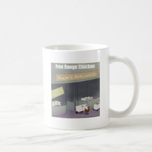 Caneca De Café Frango Engraçado de Criação Solta Rick London