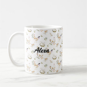 Caneca De Café Frango Fofo Personalizado Animal de Fazenda
