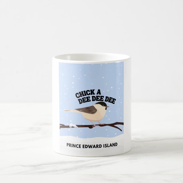 Caneca De Café Frango no inverno PEI Mug (Centro)