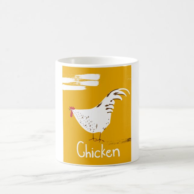 Caneca De Café Frango Vintage (Centro)