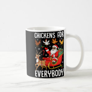 Caneca De Café Frangos Para Todos Santa Fazendeiro de Frango Conf