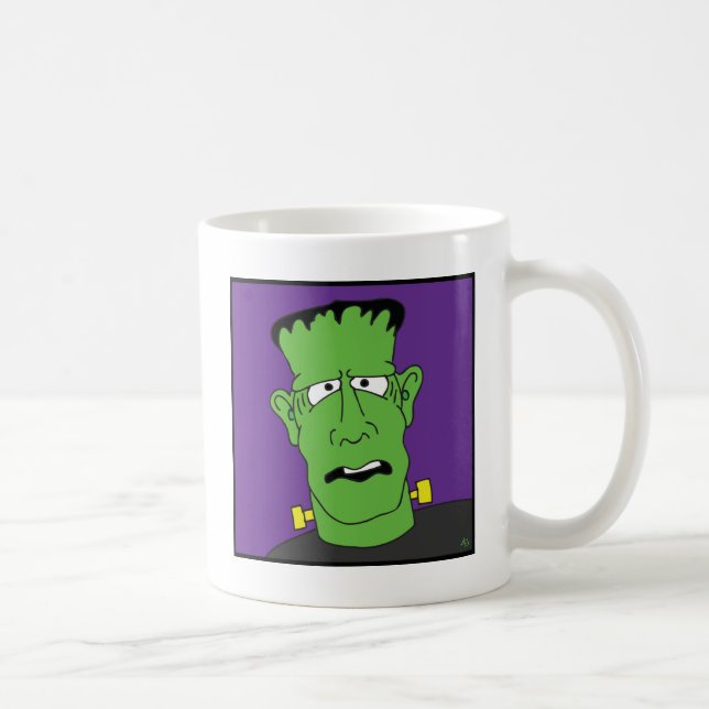 Caneca De Café FRANKENSTEIN confundido (Direita)