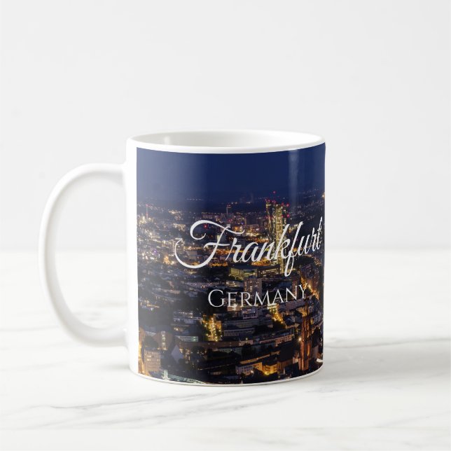 Caneca De Café Frankfurt Am Main Alemanha Lembrança de Viagem (Esquerda)