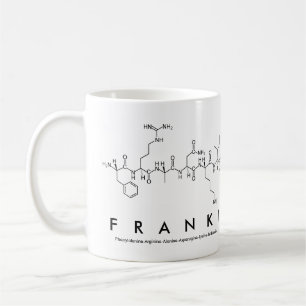 Caneca De Café Franki peptide name mug