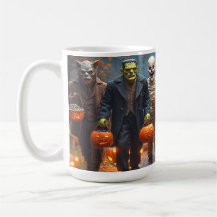 Caneca De Café Frankie e Amigos, Café de Halloween