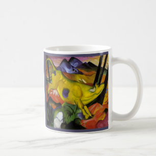 Caneca De Café Franz Marc - a vaca amarela - arte do