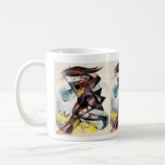 Caneca De Café Franz Marc Caliban, pintura familiar (Esquerda)