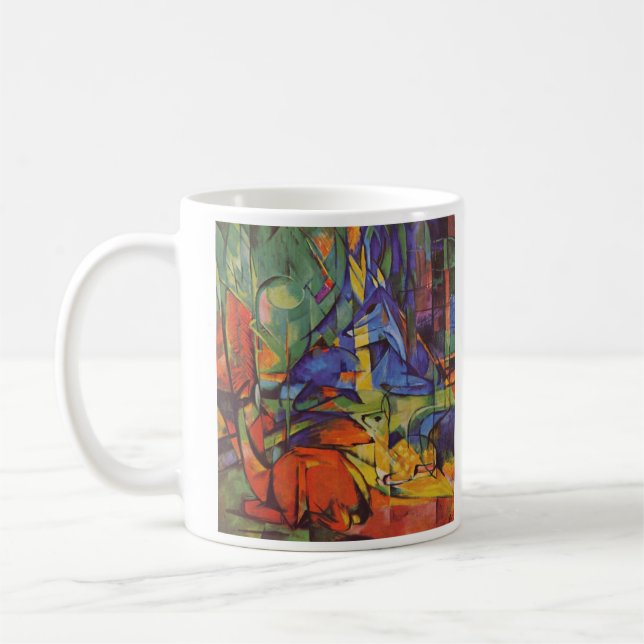Caneca De Café Franz Marc - cervo na floresta (Esquerda)