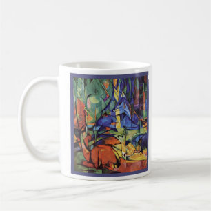 Caneca De Café Franz Marc - gama das ovas na floresta -
