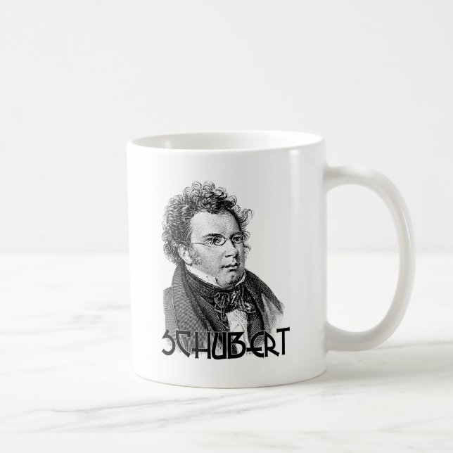 Caneca De Café Franz Schubert (Direita)