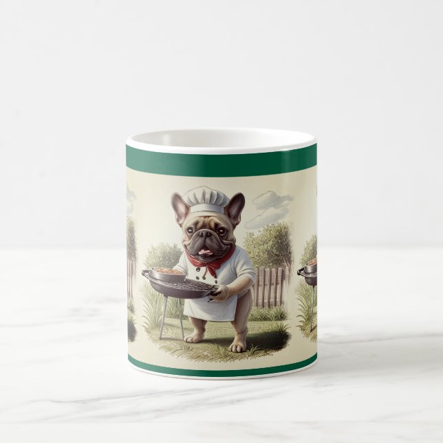 Caneca De Café Französische Bulldogge Pizza Vatertag Bulldog (Centro)