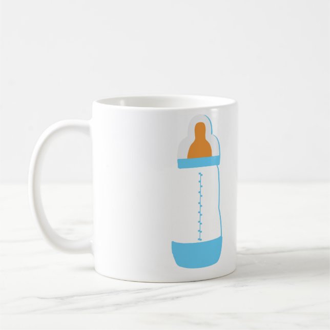 Caneca De Café Frasco de bebê azul (Esquerda)