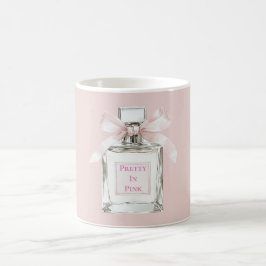 Caneca De Café Frasco de Perfume Arco Rosa Desmaiado Bonito