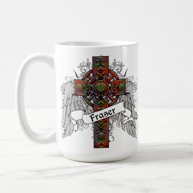 Caneca De Café Fraser Tartan Cross (Esquerda)