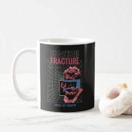 Caneca De Café Fratura - Design Brutalista