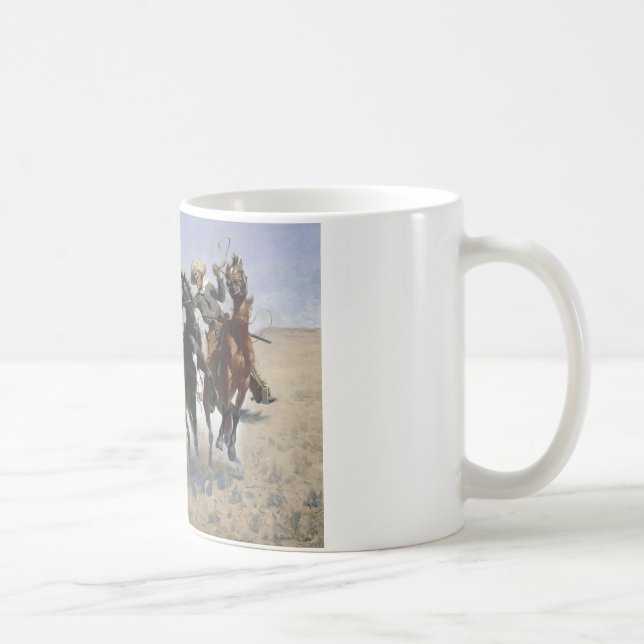 Caneca De Café Frederic Remington - Ajudando um camarada (Direita)