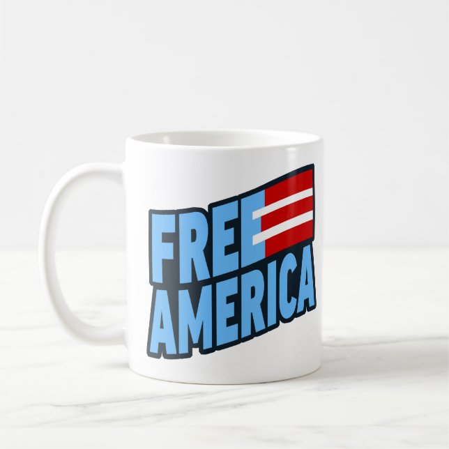 Caneca De Café Free America Mug (Esquerda)