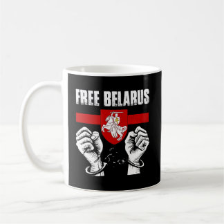 Caneca De Café Free Belarus Pogonya - Belarus Flag White White