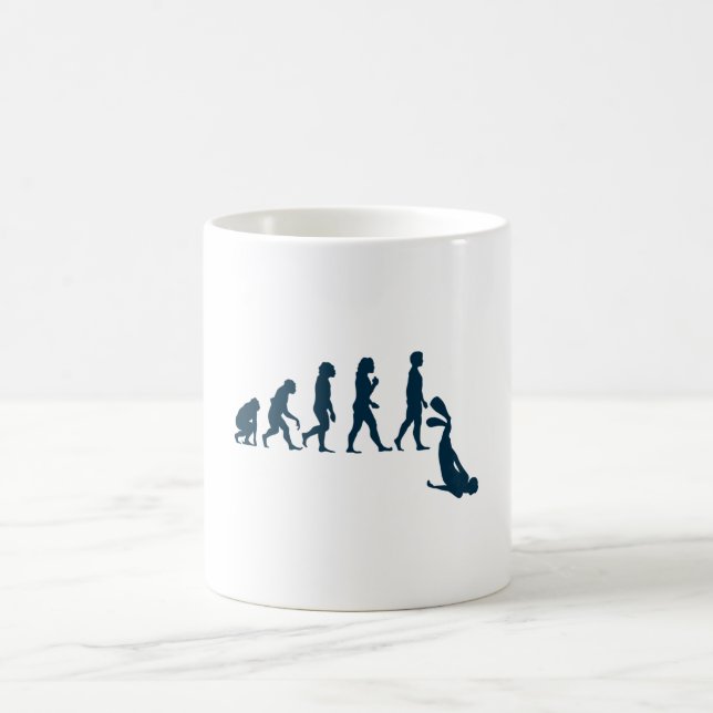 Caneca De Café Free Diver Evolution Free Diving Diver Apnea (Centro)