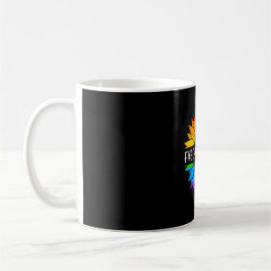 Caneca De Café Free Nana Hugs Rainbow Sunflower LGBT Orgulho gay