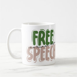 Caneca De Café Free Speech Is a Human Right Mug