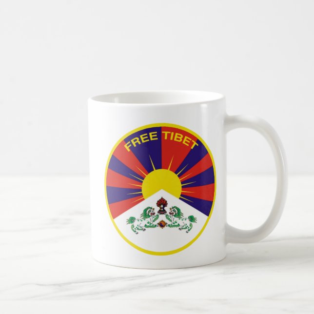 Caneca De Café Free Tibet (Direita)