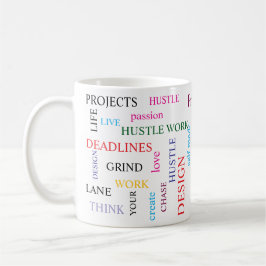 Caneca de café Freelance. Acredite na sua caneca H