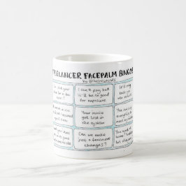 Caneca De Café Freelancer Facepalm Bingo Mug