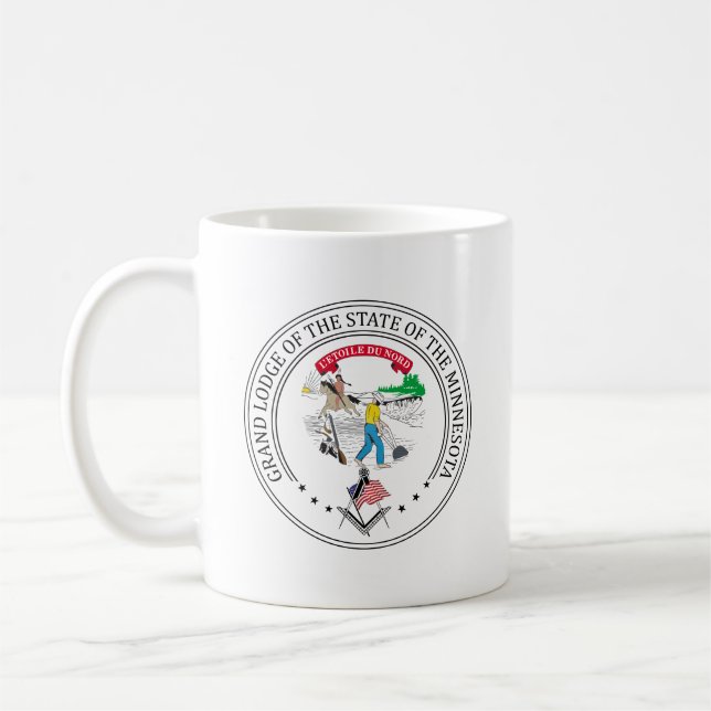 Caneca De Café Freemasonry, Lançamento do Estado de Minnesota (Esquerda)