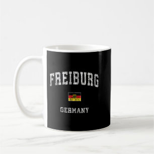 Caneca De Café Freiburg Germany Vintage Athletic Sports Design