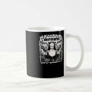 Caneca De Café Freira Engraçada Nun Comic Art Sticker