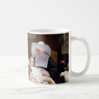 Caneca De Café Freira que importa-se com uma criança doente