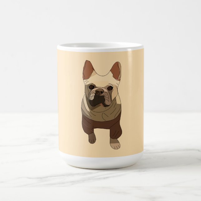 Caneca De Café French Bulldog, Soft Peach (Centro)