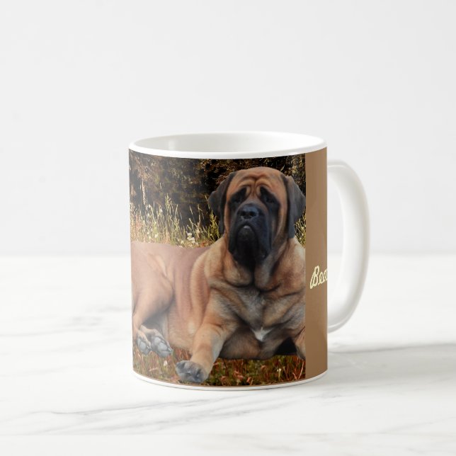 Caneca De Café French Bulldog und Mastiff Freunde (Frente Esquerda)
