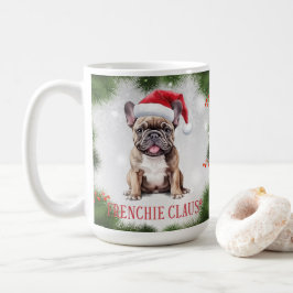 Caneca De Café Frenchie Claus Dog Pun Christmas Coffee Mug